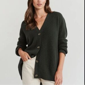 SOLD Jenni Kayne Cashmere Cocoon Cardigan Sweater in Forest Green, size M